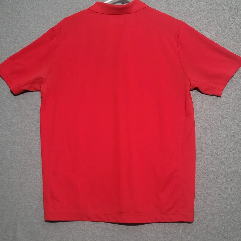 Nike Golf Polo Shirt Mens XL Dri Fit Dark Red Short Sleeve Tour performance